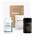 Xonigen All in One + NatuGena Omega 3 Vegane Kapseln + Purovitalis NAD+ Booster