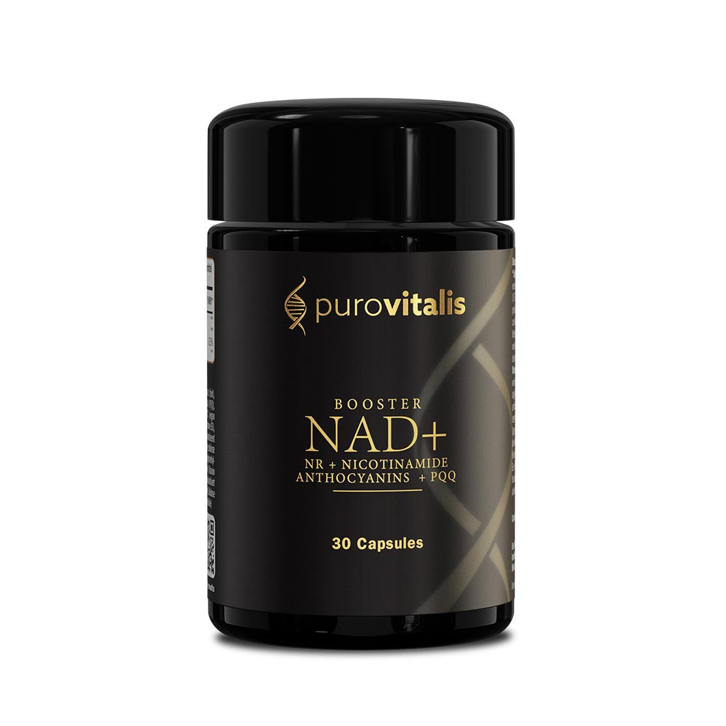 Purovitalis NAD+ Booster Fläschchen schwarz